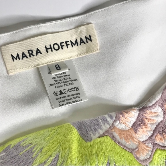 MARA HOFFMAN Embroidered Crop Top Bandeau Top 8 - Picture 8 of 15
